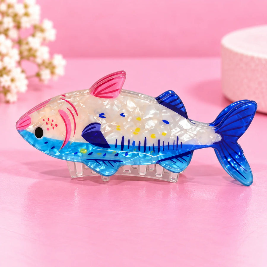 Blue Fish Hair Claw Clip – Small Size Cute Hair Clip