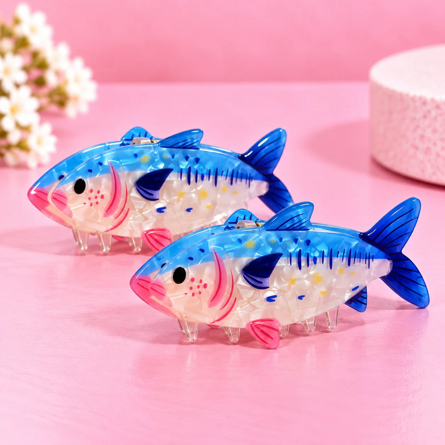 Blue Fish Hair Claw Clip – Small Size Cute Hair Clip