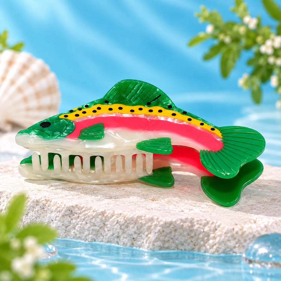 Colorful Fish Hair Claw Clip – Large Size Hair Accessories