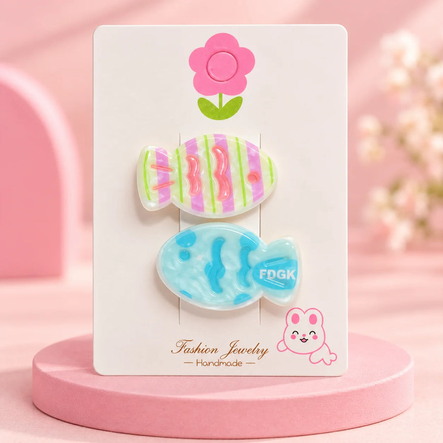 Cute Blue Fish Hair Clip Cute Hair Accessories Cute Hair Pin,